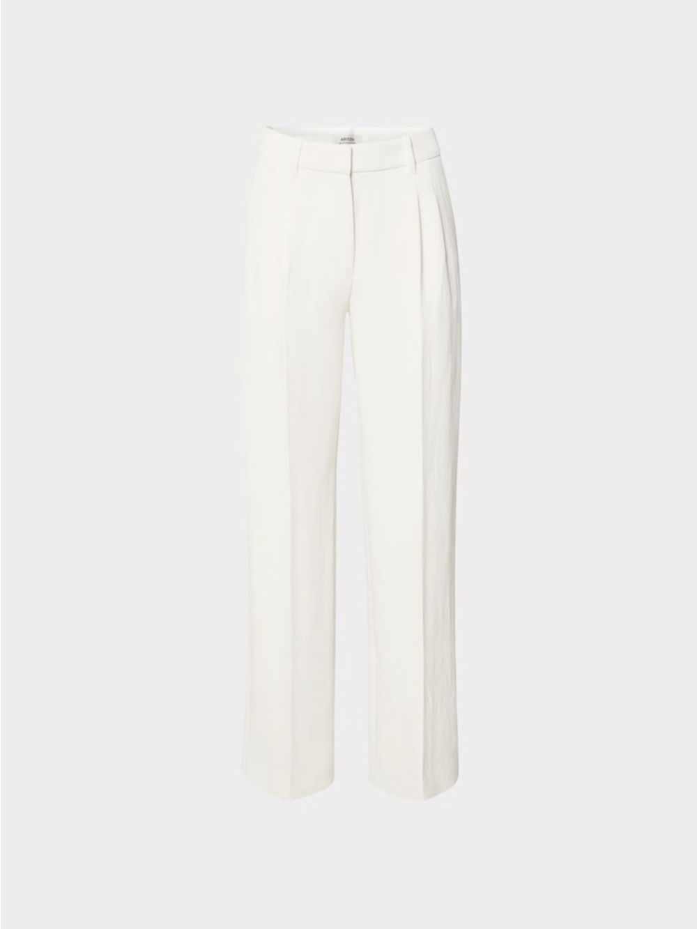 Aritzia White High-Rise Wide-Leg Trousers